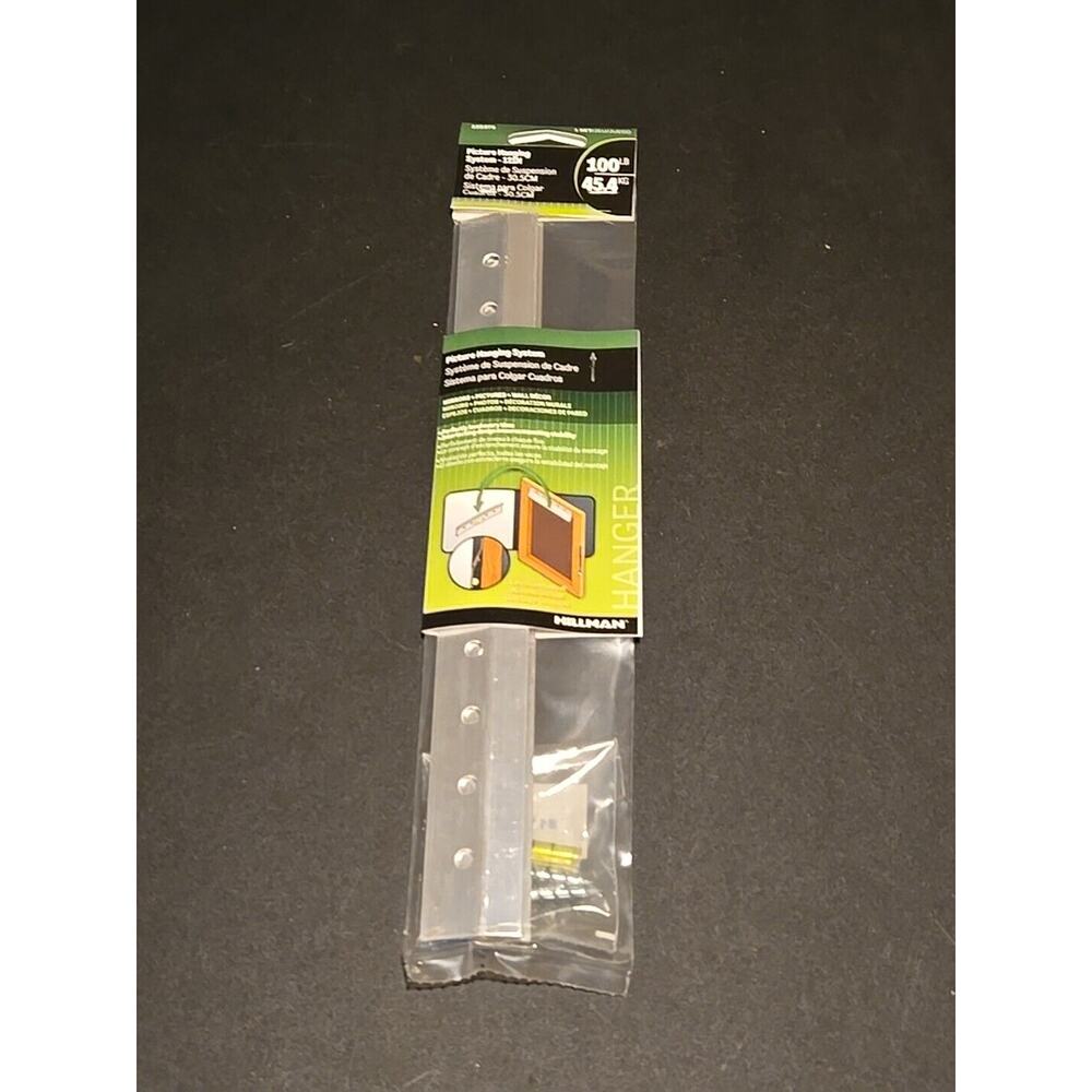 Picture Hanging System, Holds 100 Lbs., 12 In. French Cleat - Hillman 122375